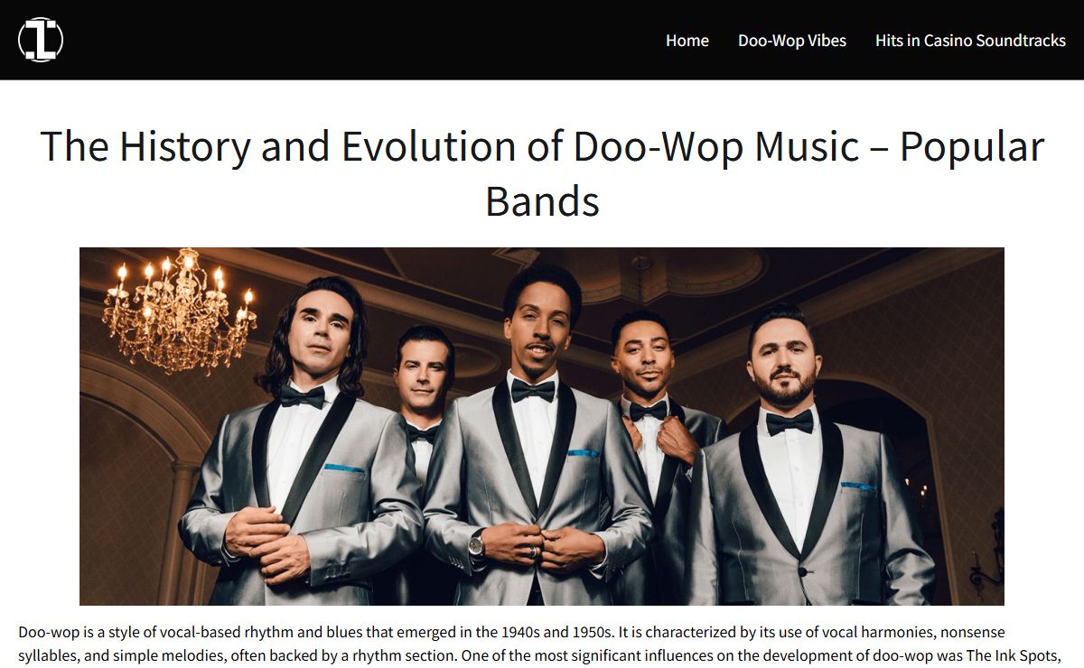 The History and Evolution of Doo-Wop Music – Popular Bands