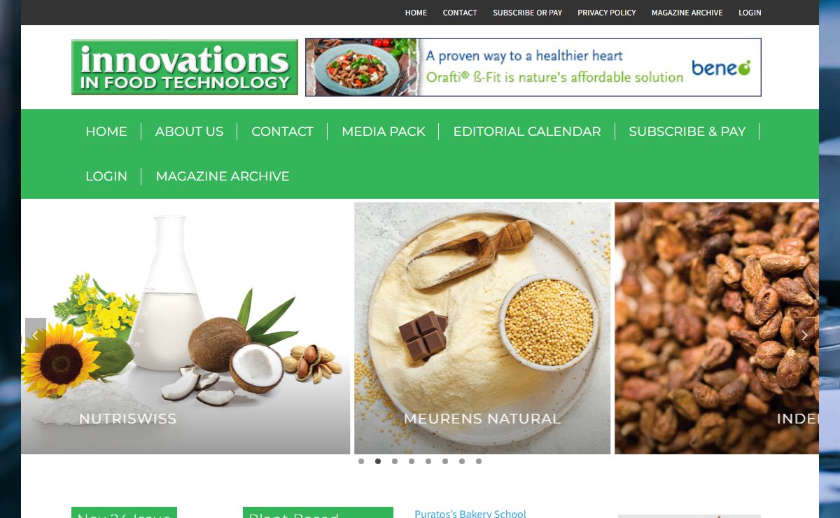 Innovations Food – Innovations in Food Technology