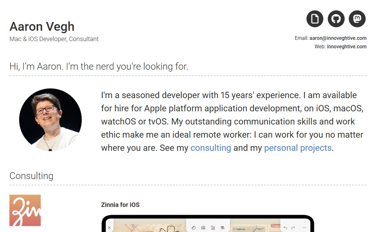 Innoveghtive Inc | Mac & iOS Developer, Consultant