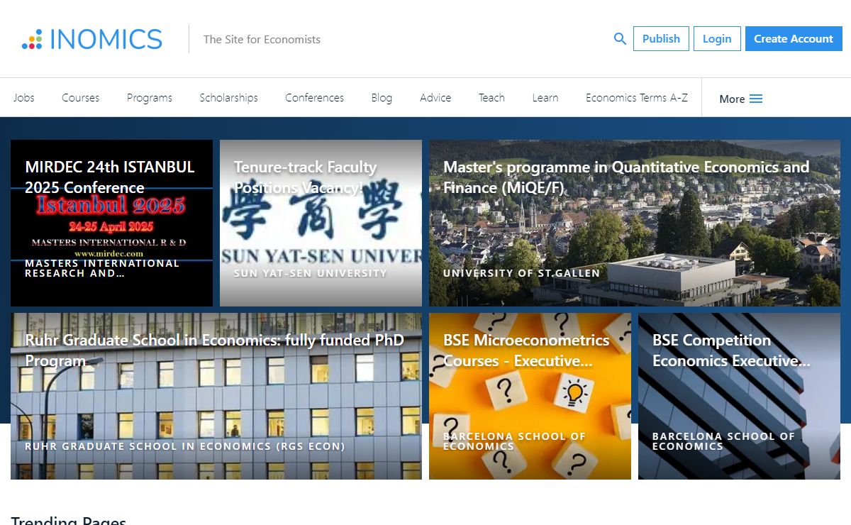 INOMICS | The Site for Economists