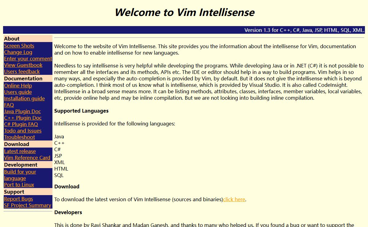 Vim Intellisense