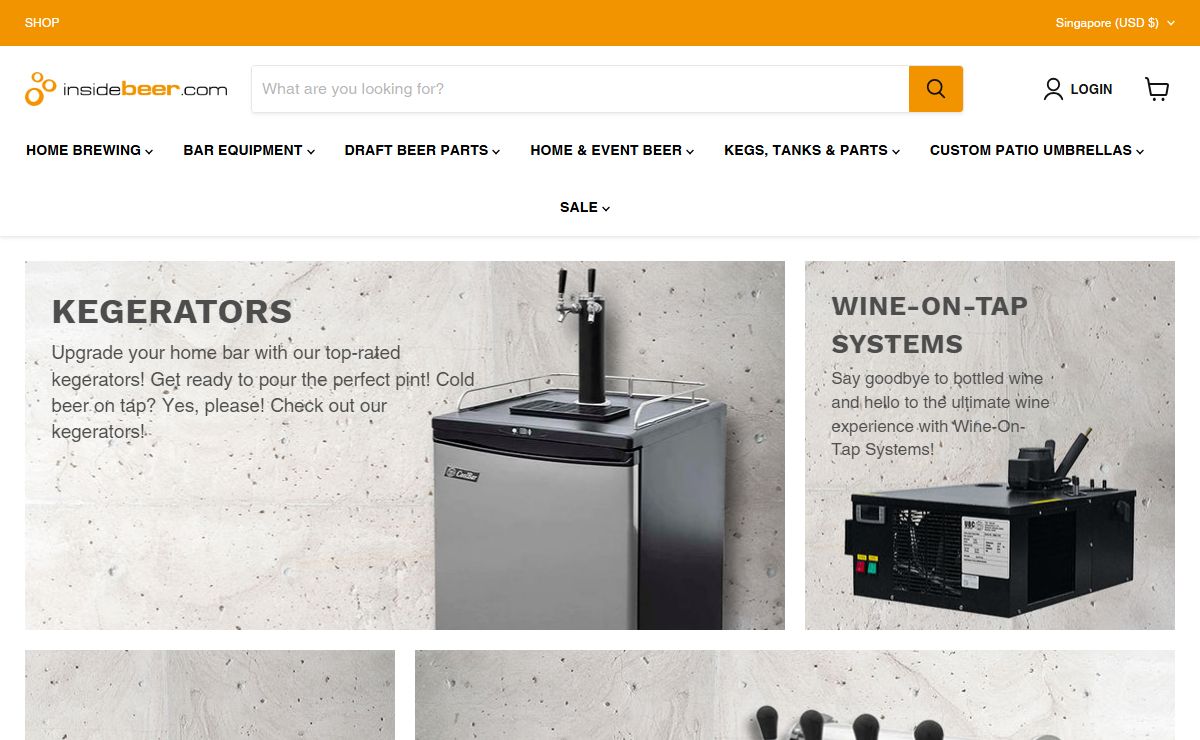 Insidebeer: Home Brewing Supplies & Draft Beer Cooling Systems — insidebeer.com