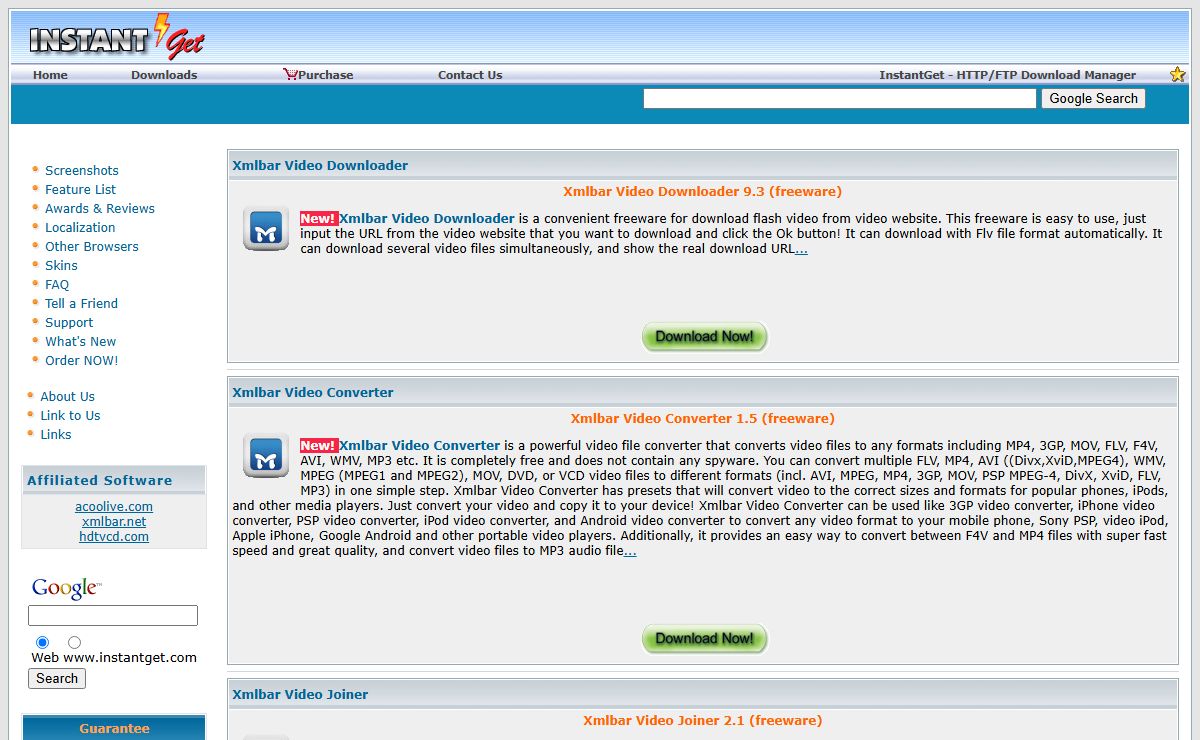Powerful and Efficient Download Manager / Download Accelerator - InstantGet