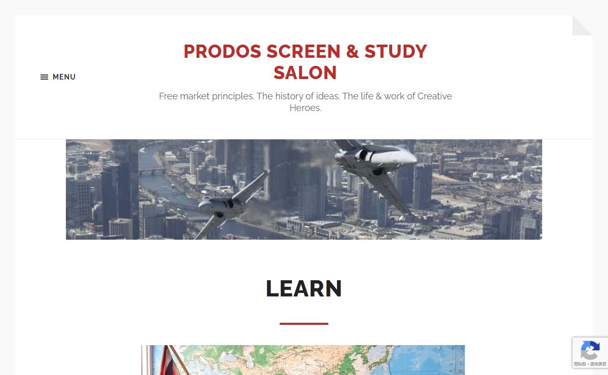 PRODOS Screen & Study Salon – Free market principles. The history of ideas. The life & work of Creative Heroes.