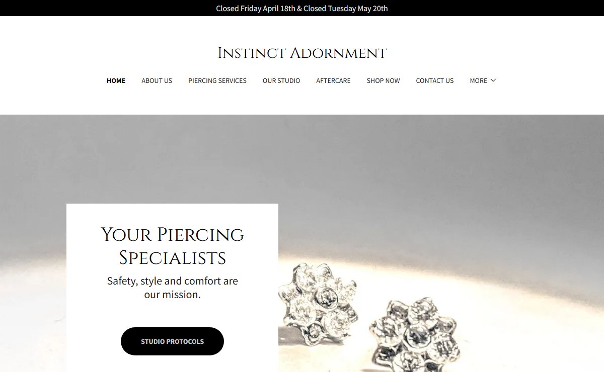 Piercing - Instinct Adornmnet Inc.