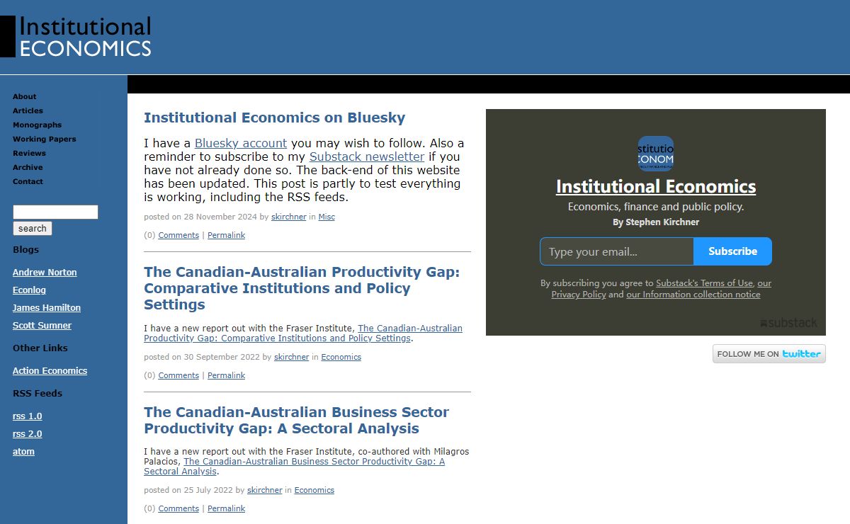 Institutional Economics: ‘Light Reading It’s Not’ - Forbes