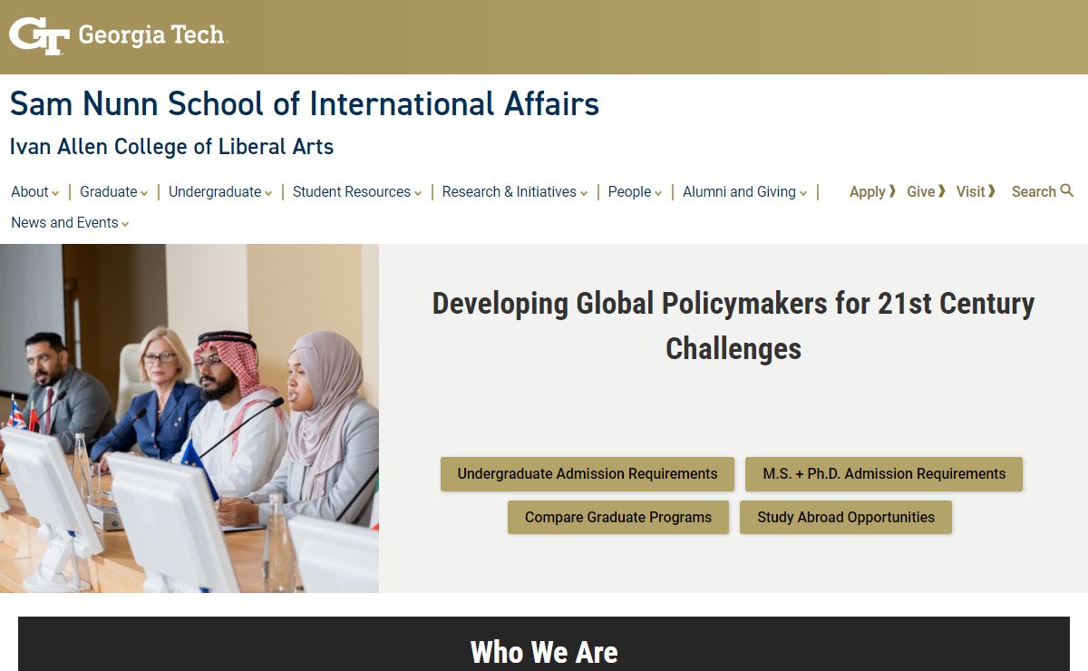 Sam Nunn School of International Affairs at Georgia Tech