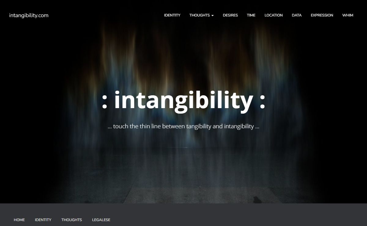 intangibility.com – touch the thin line between tangibility and intangibility