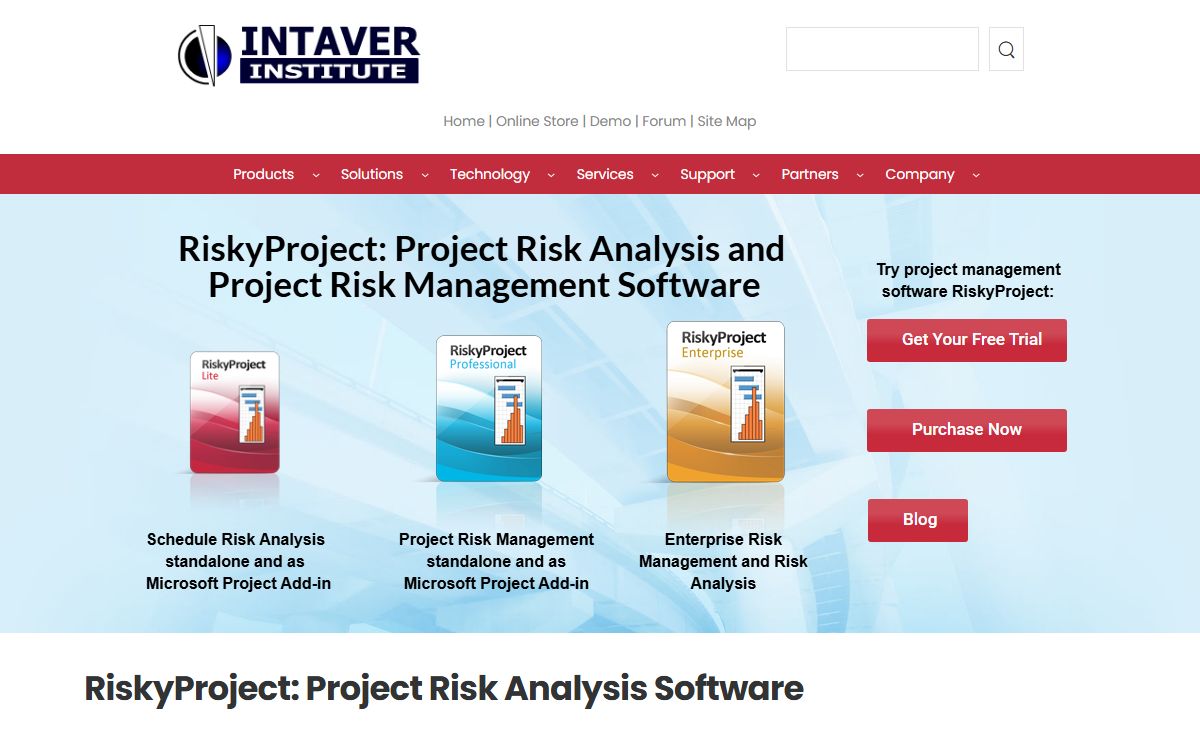 Project Risk Analysis Software and Project Risk Management Software RiskyProject