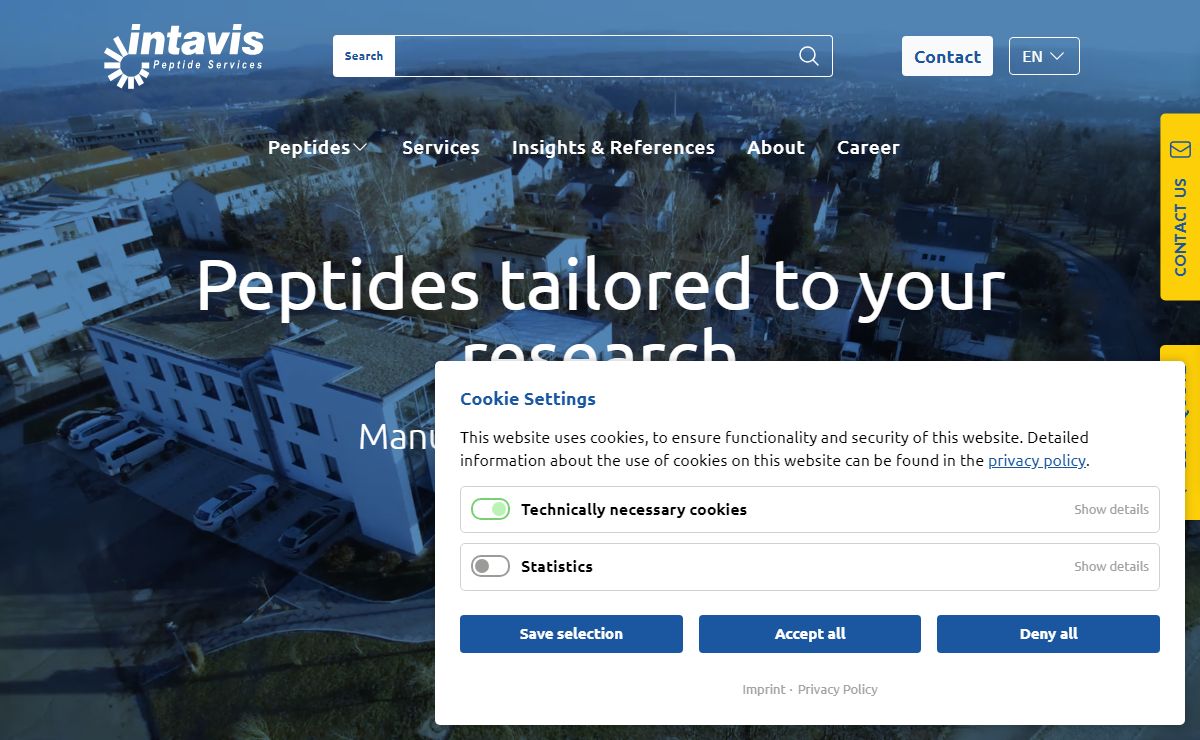 Tailored Peptide solutions – Intavis Peptide Services