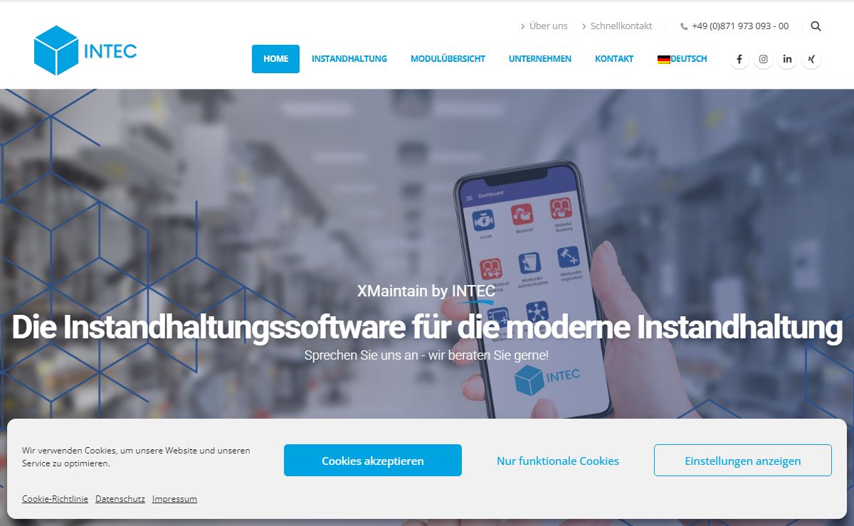 #1 mobile CMMS Softwarelösung für Ihre Instandhaltung