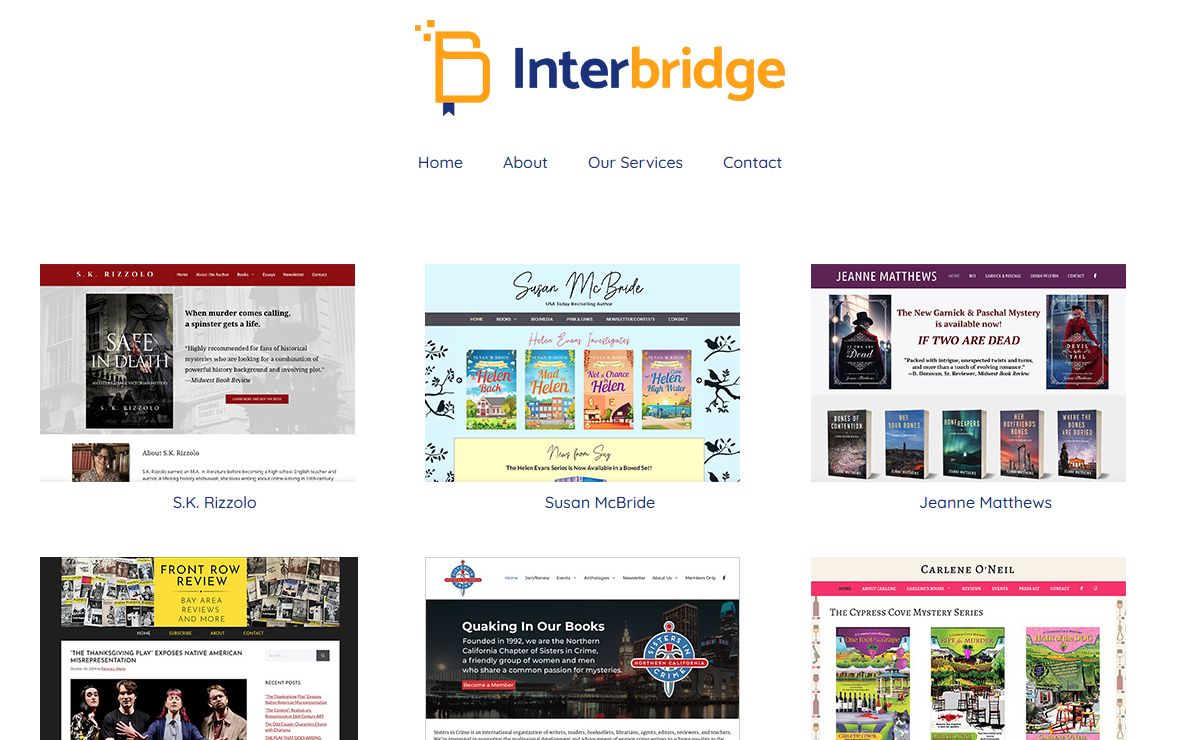 Interbridge - Website and WordPress Development for Authors