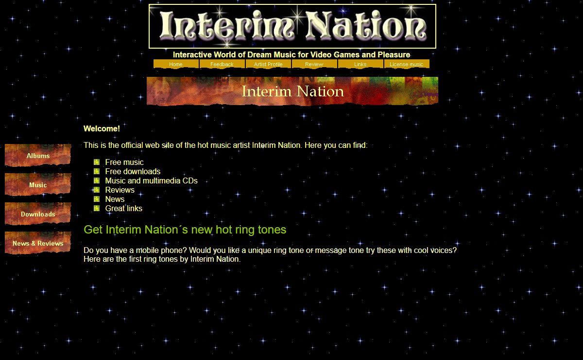 Interim Nation - New swedish artist with dream, trance, dance and electronic game music