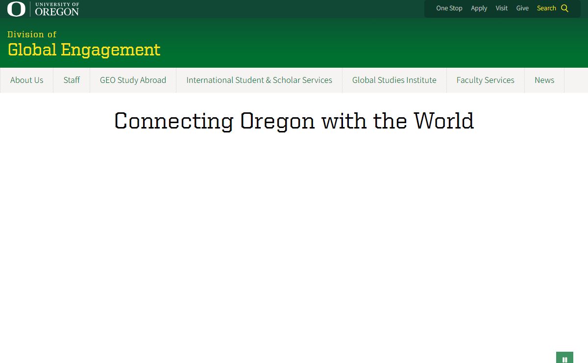 Global Engagement | University of Oregon