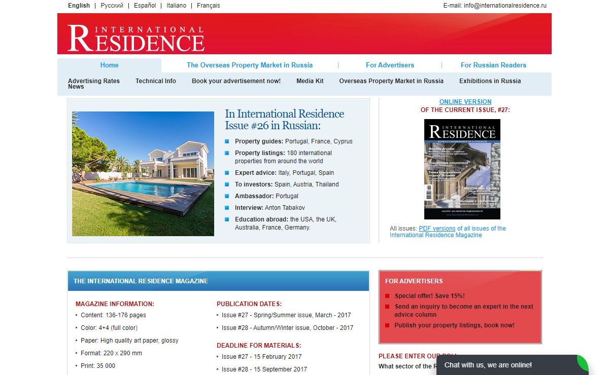 Russia's Leading Overseas Property Magazine