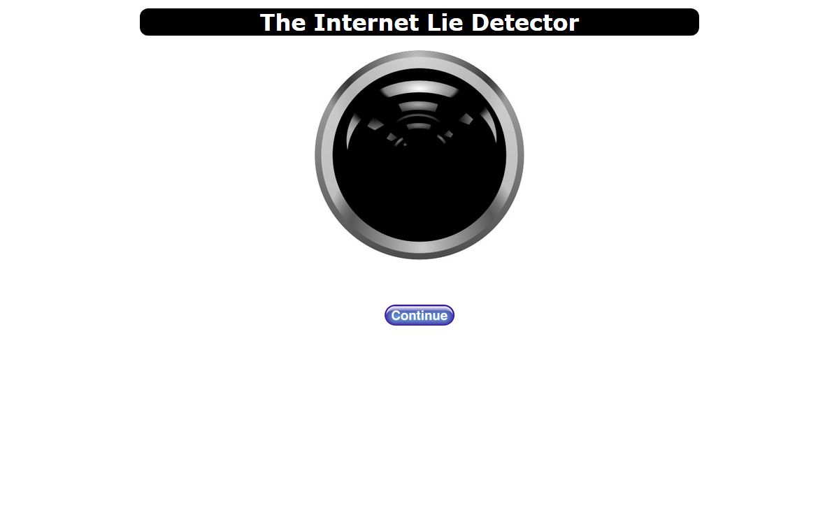 Internet Lie Detector