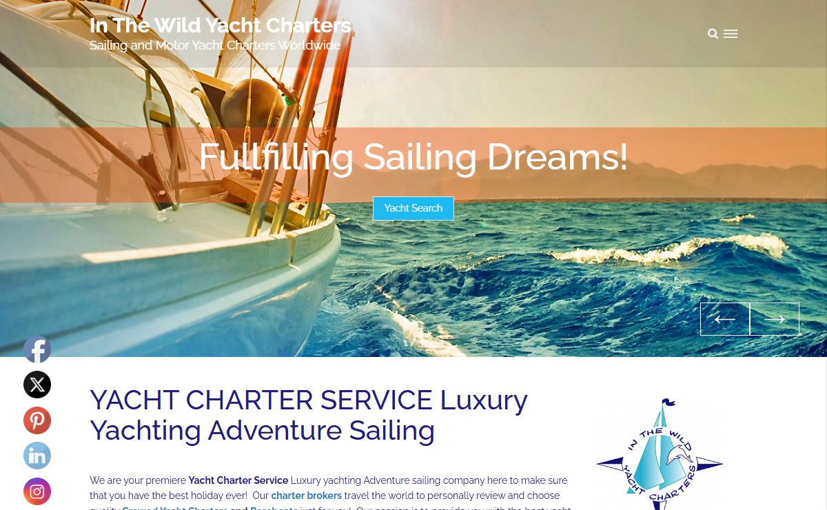 Luxury yachting Adventure sailing | In The Wild Yacht Charters