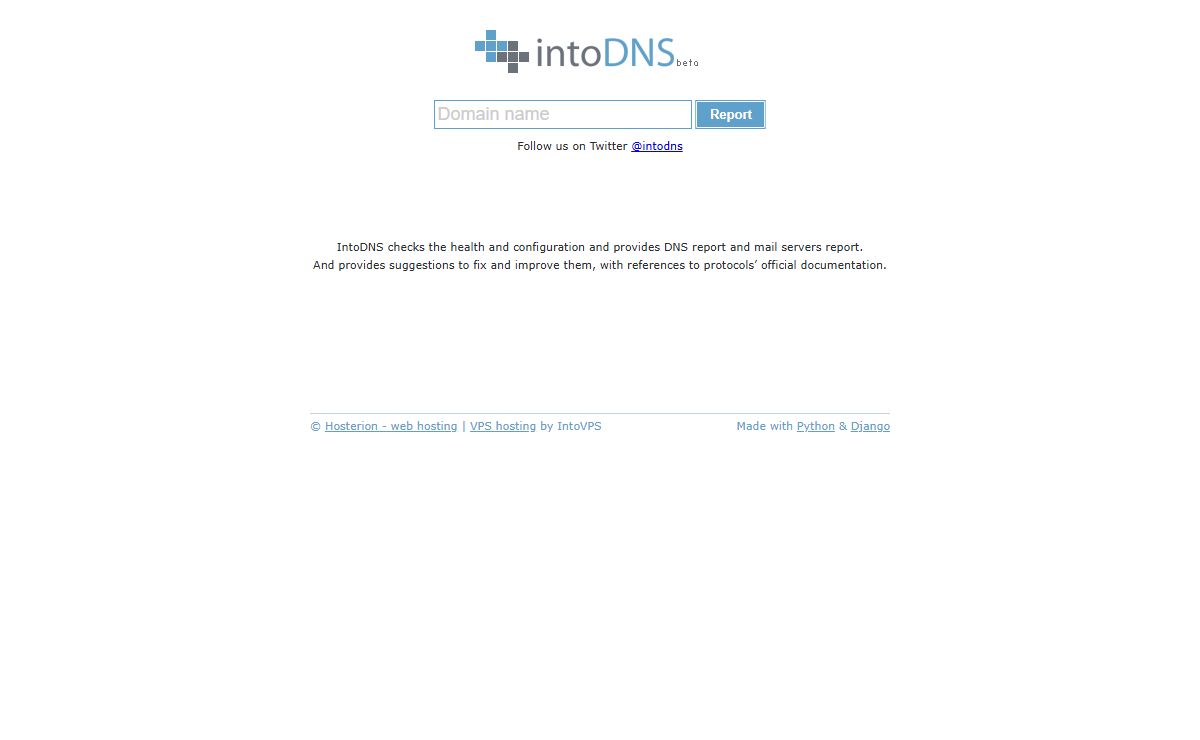 intoDNS: checks DNS and mail servers health