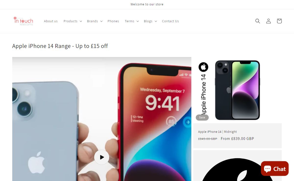 Apple iPhone, Samsung Galaxy Mobiles and Accessories – InTouchTelecoms