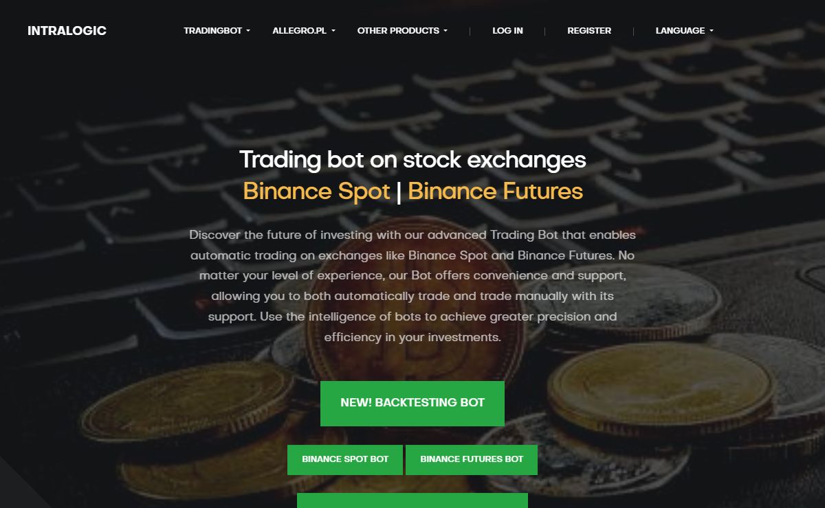 Trading Bot for Exchanges: Binance Spot, Binance Futures | Intralogic.eu
