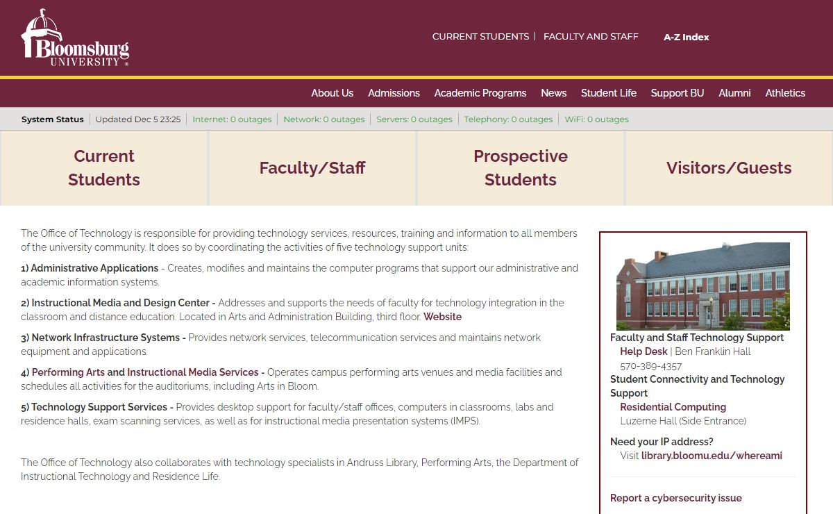 Office of Technology | intranet.bloomu.edu