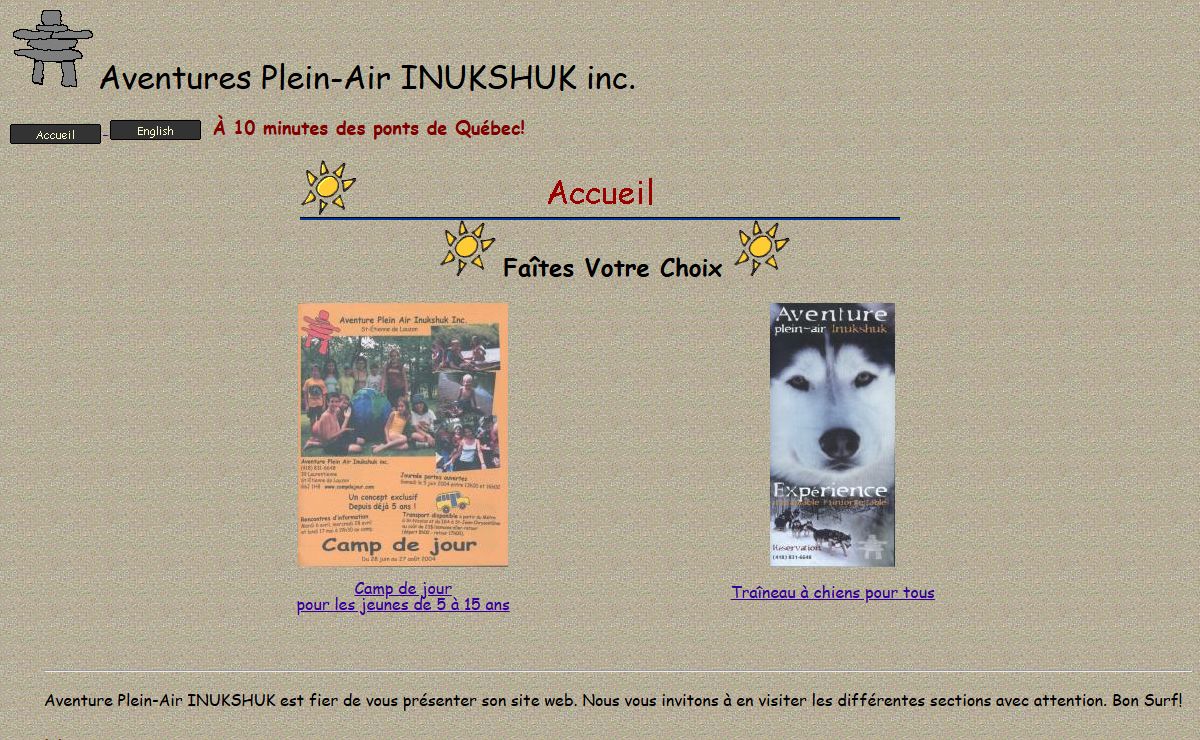traineau a chien et camp de jour à Québec (Canada)