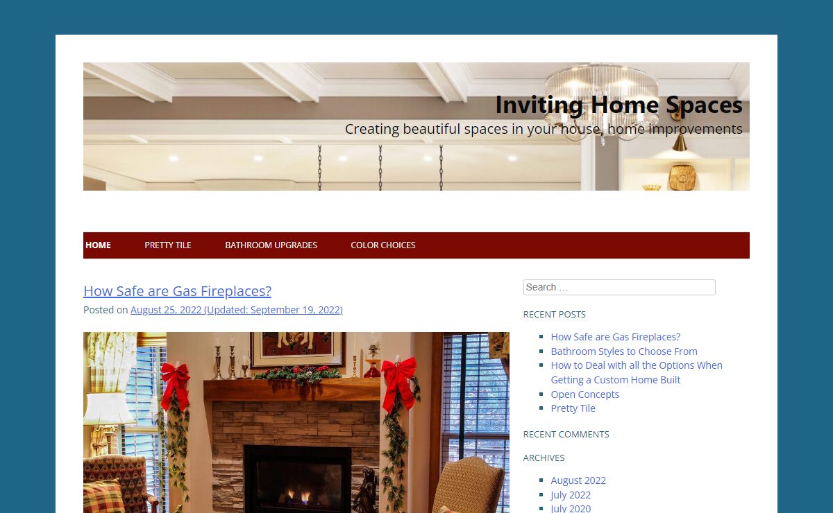 Inviting Home Spaces – Creating beautiful spaces in your house, home improvements