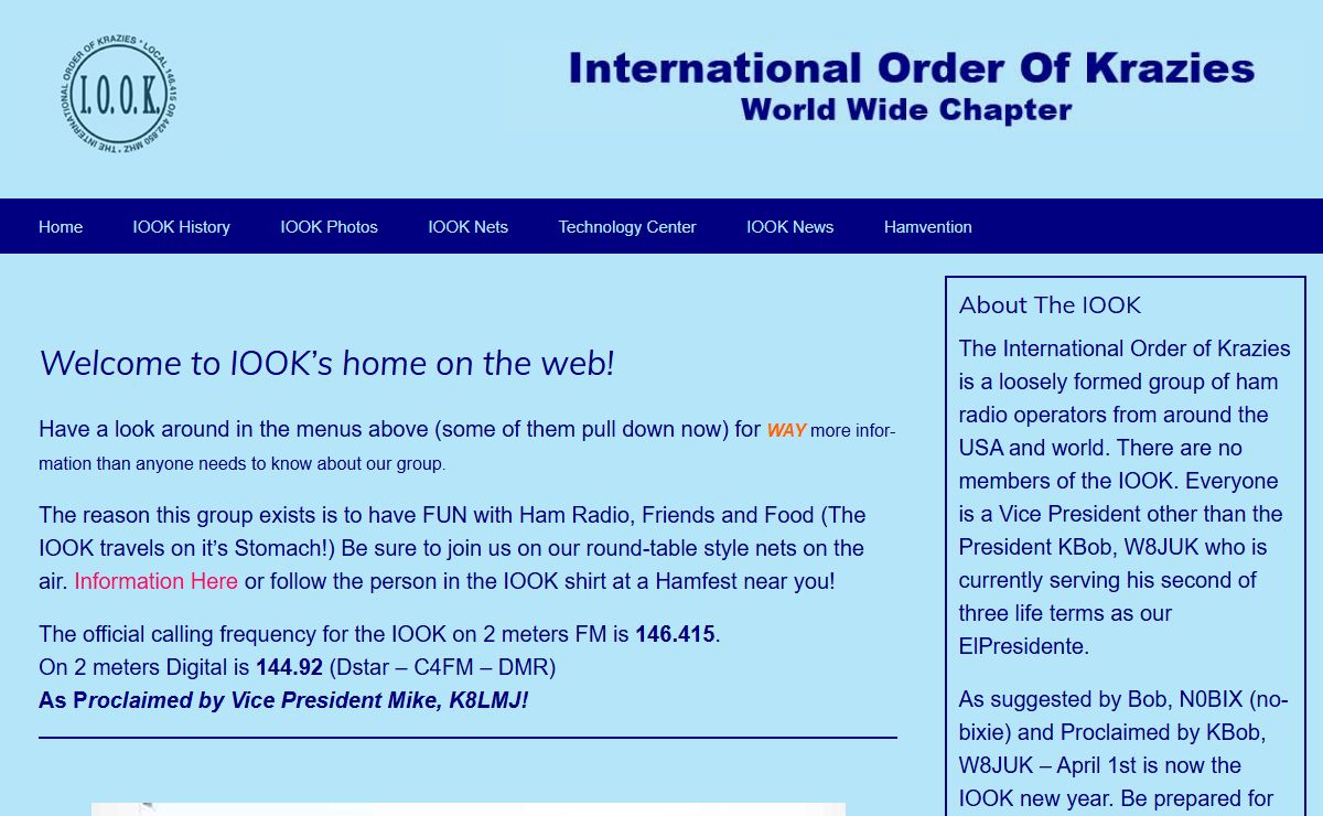 IOOK – International Order of Krazies | Calling all Vice Presidents Foreign and Domestic