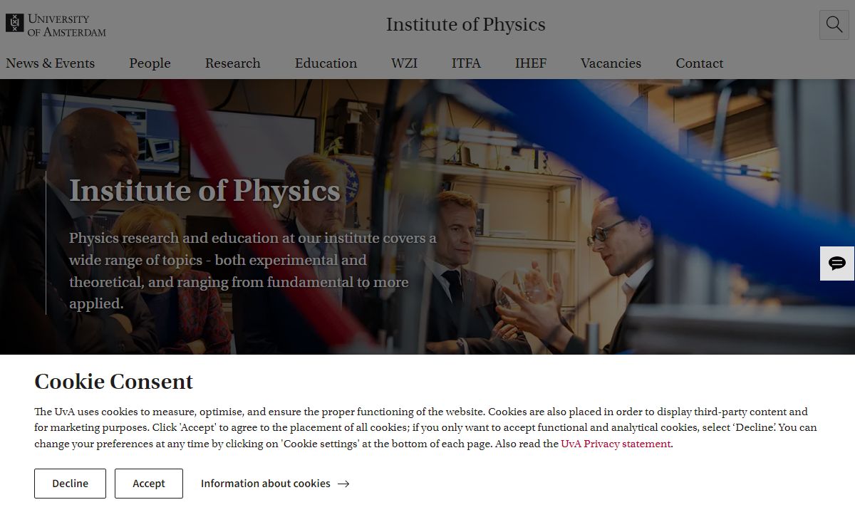 Institute of Physics - IoP - University of Amsterdam