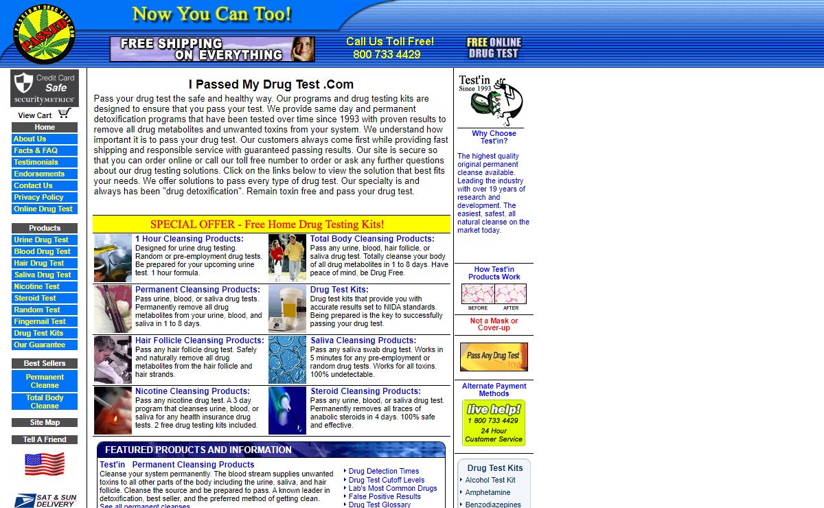 Welcome to I PASSED MY DRUG TEST .COM. Pass any drug test!!