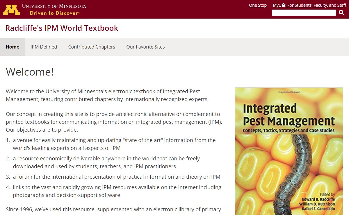 Welcome! | Radcliffe's IPM World Textbook