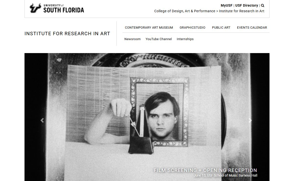USF Institute for Research in Art