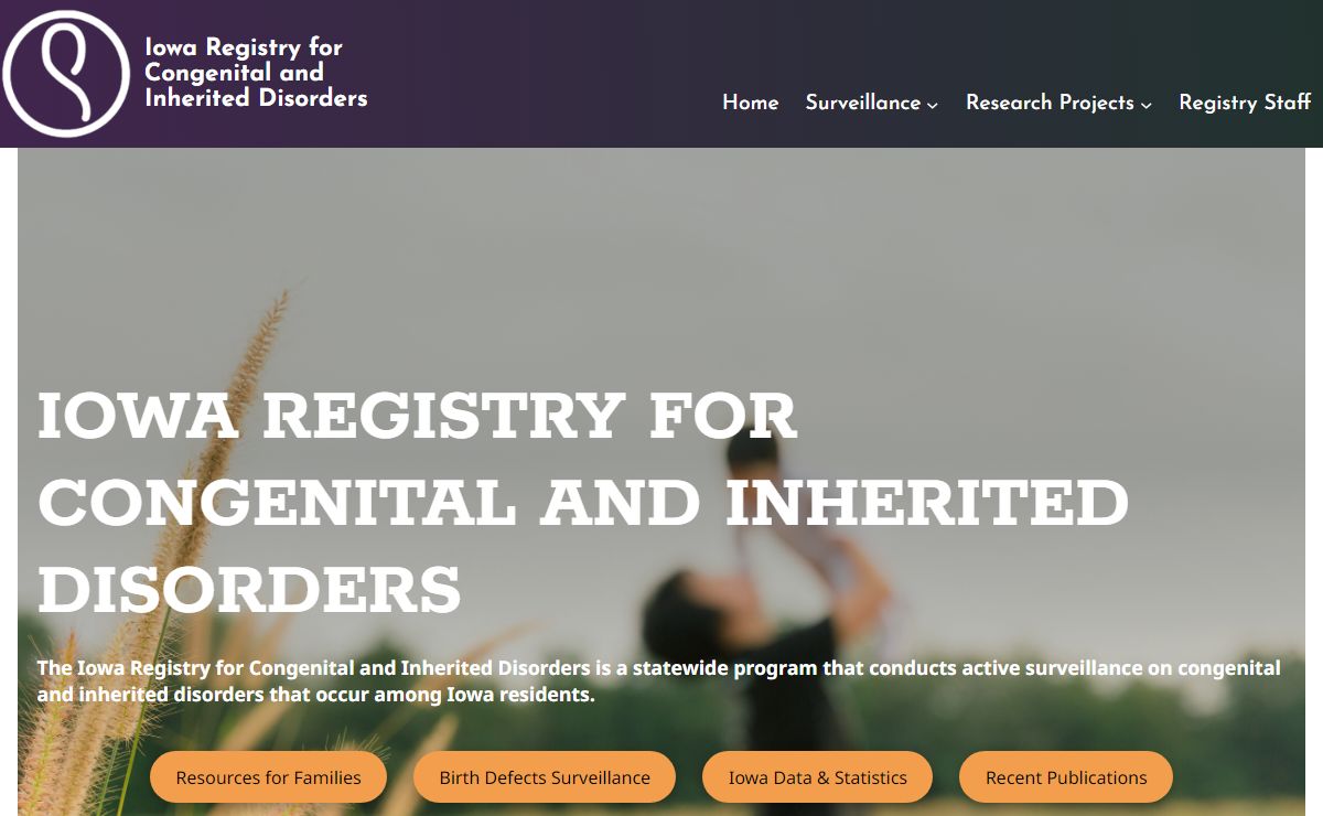 Iowa Registry for Congenital and Inherited Disorders – Iowa Registry for Congenital and Inherited Disorders
