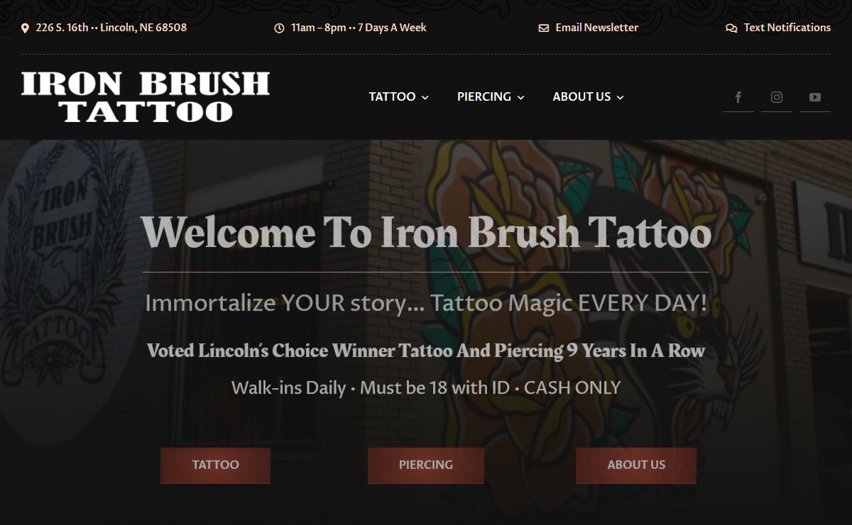 Iron Brush Tattoo - Lincoln, NE