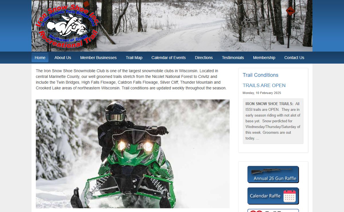 Iron Snow Shoe Recreational Trail - Home
