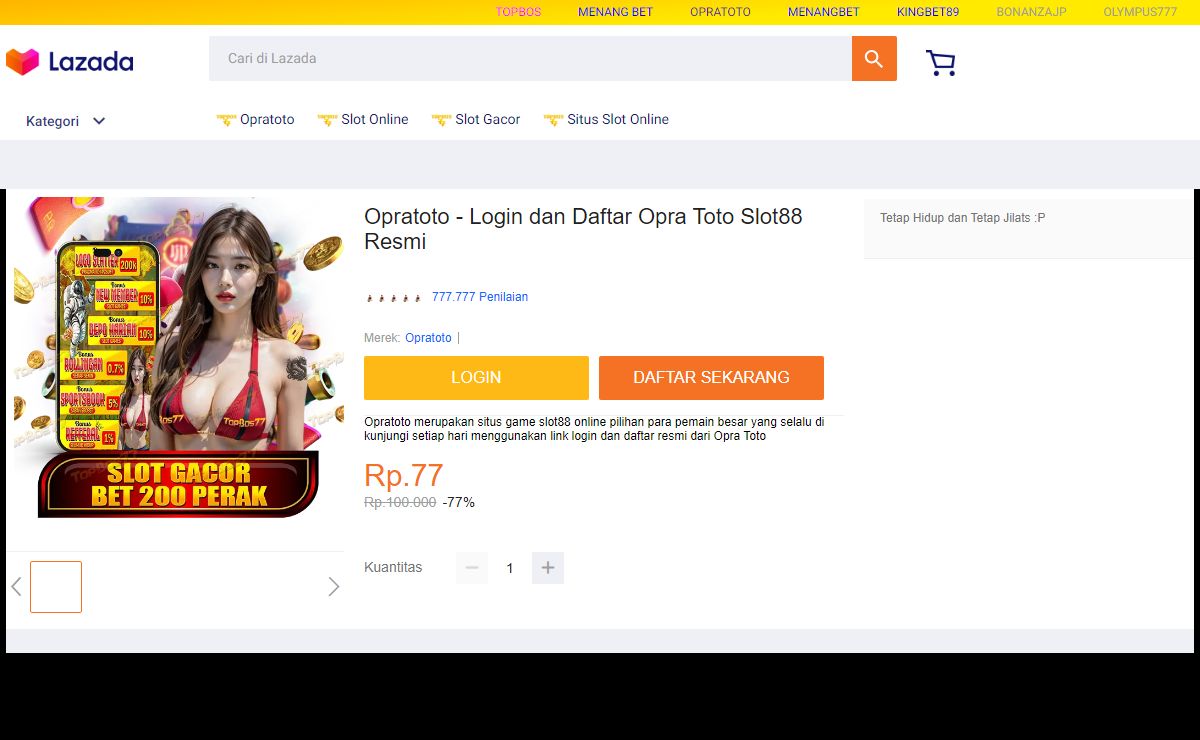 Opratoto - Login dan Daftar Opra Toto Slot88 Resmi