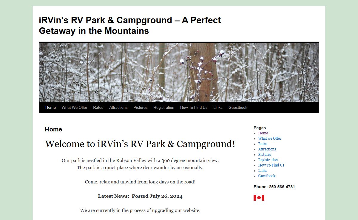 iRVin's RV Park & Campground – A Perfect Getaway in the Mountains