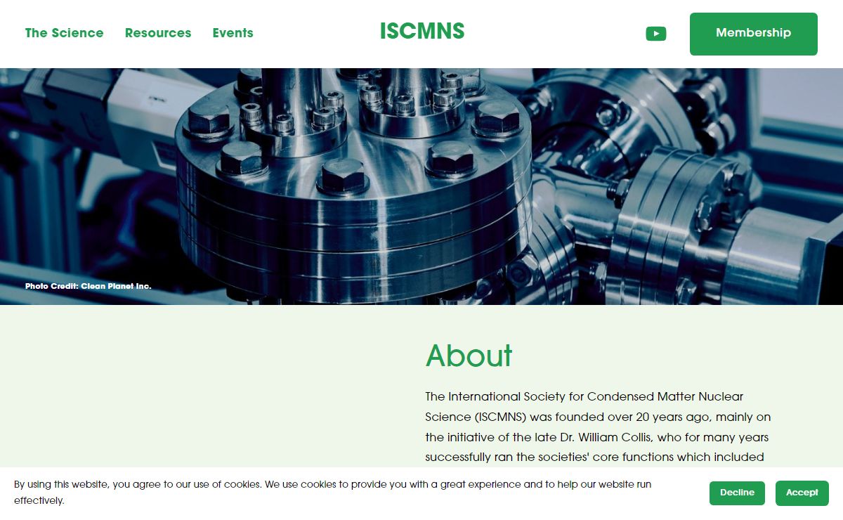 ISCMNS - International Society for Condensed Matter Nuclear Science