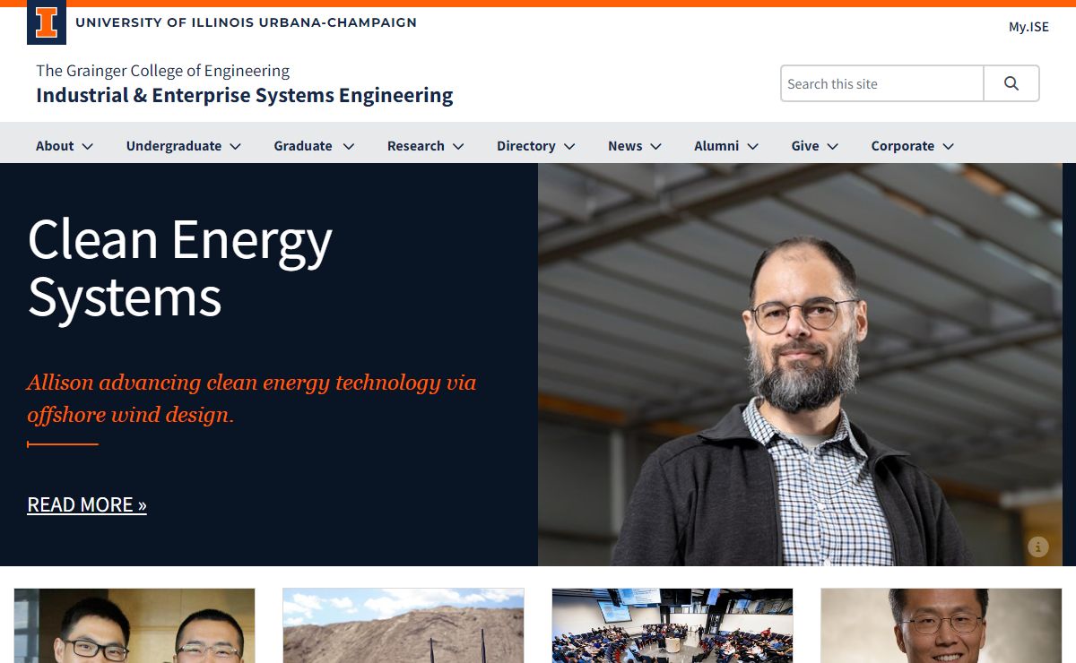 ISE Home | Industrial & Enterprise Systems Engineering | Illinois