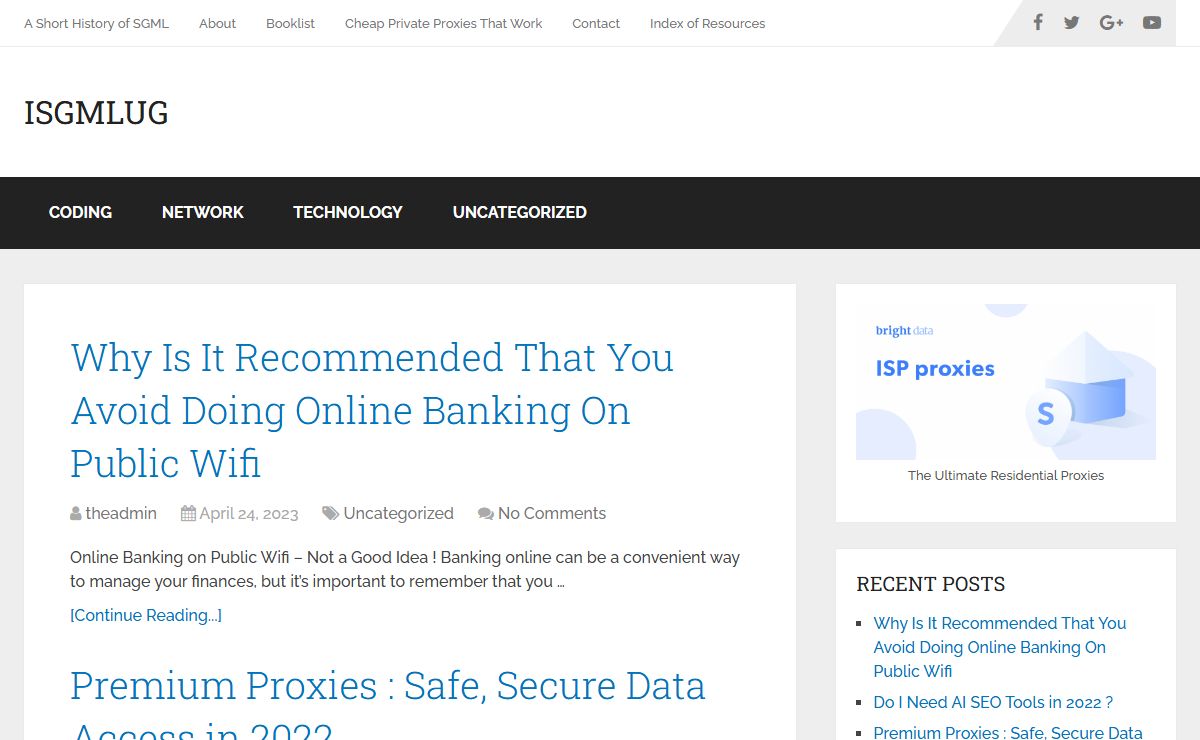 ISGMLUG - Welcome to our SGML and XML Resource site