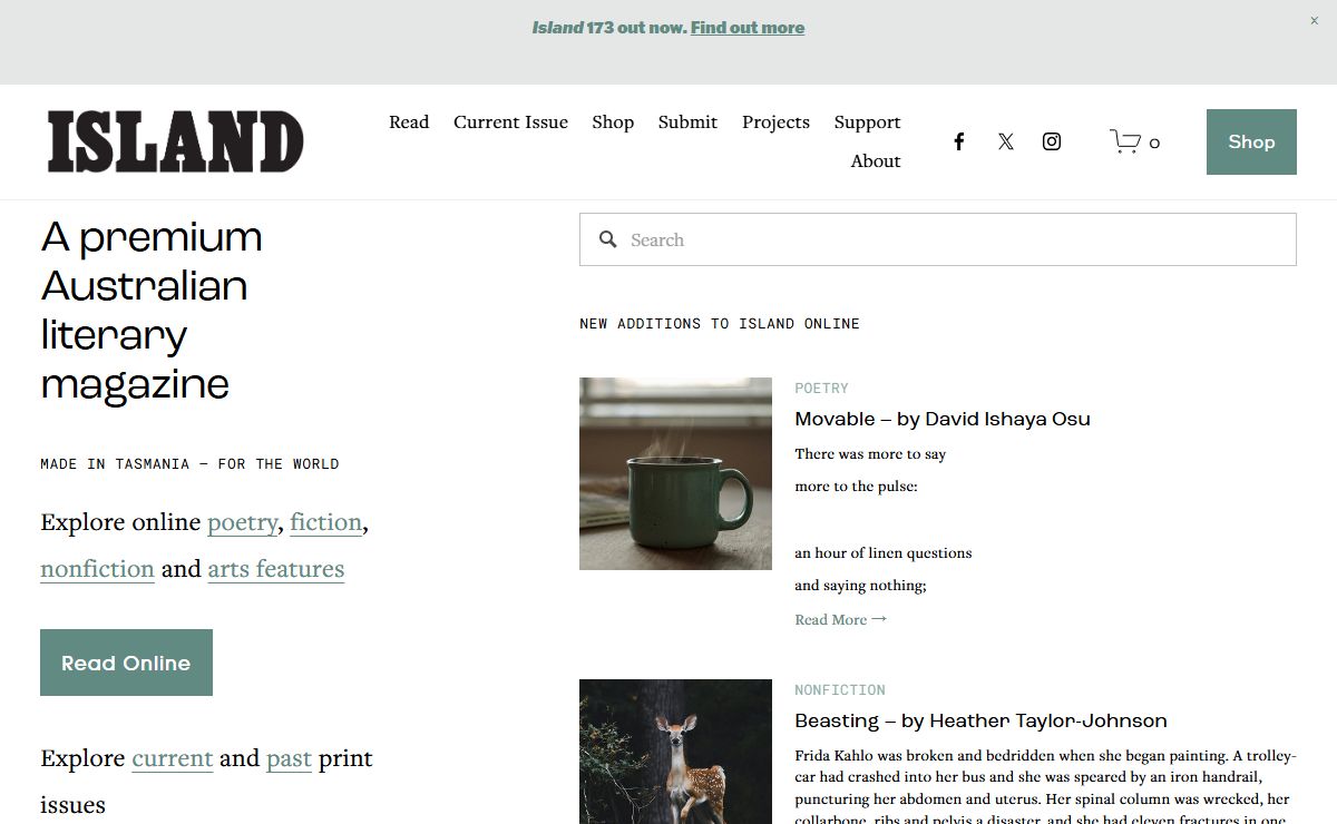 ISLAND | Australian Literary and Arts MagazineIsland Magazine