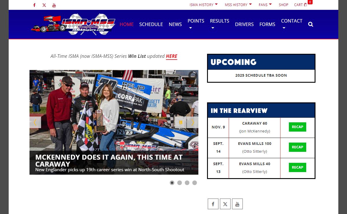 Home - ISMA-MSS Supermodified Racing Series