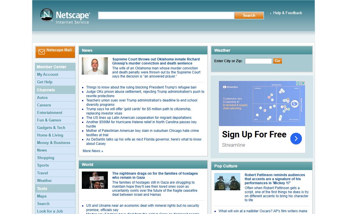 Netscape ISP Homepage