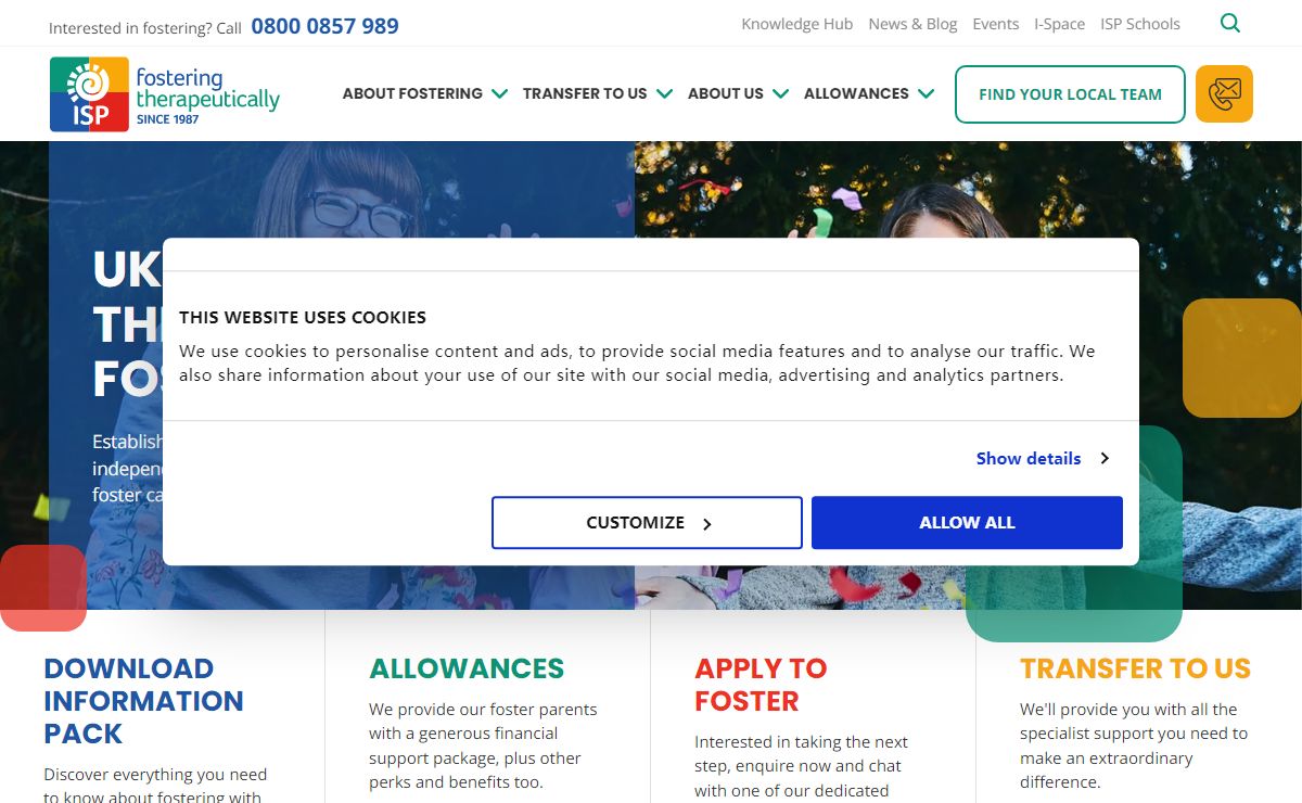 ISP Fostering | UK's First Therapeutic Fostering Agency