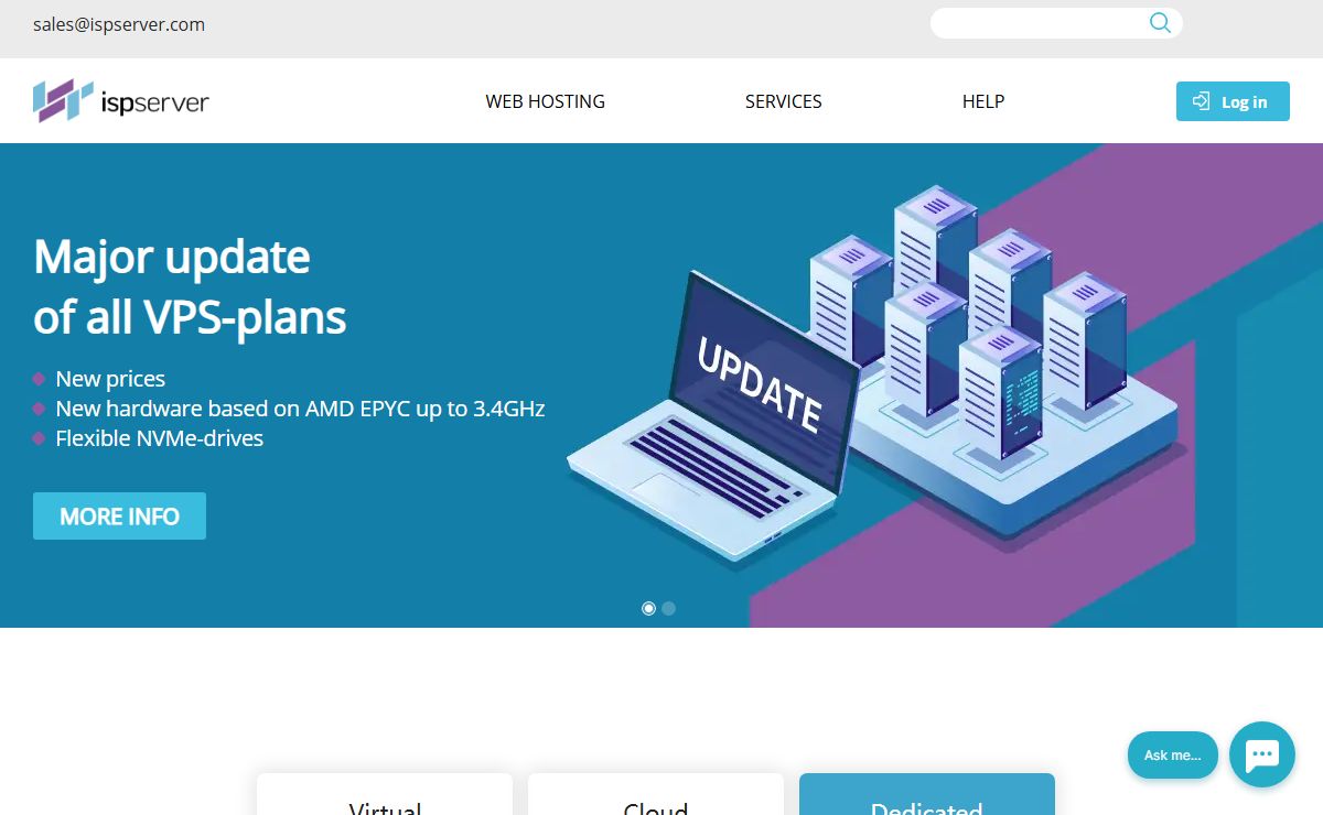 VPS and Bare-metal Dedicated Servers | ISPserver