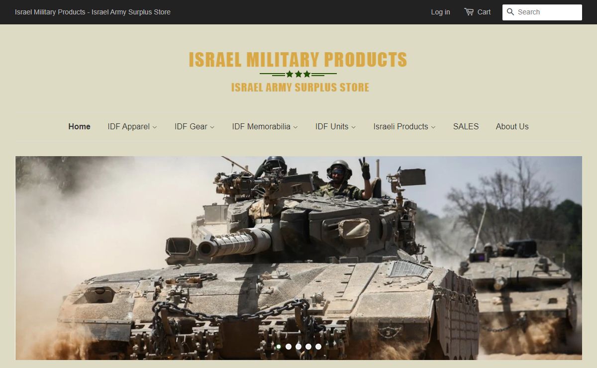 Israel Military Products - Israel Army, Zahal, IDF Surplus Store