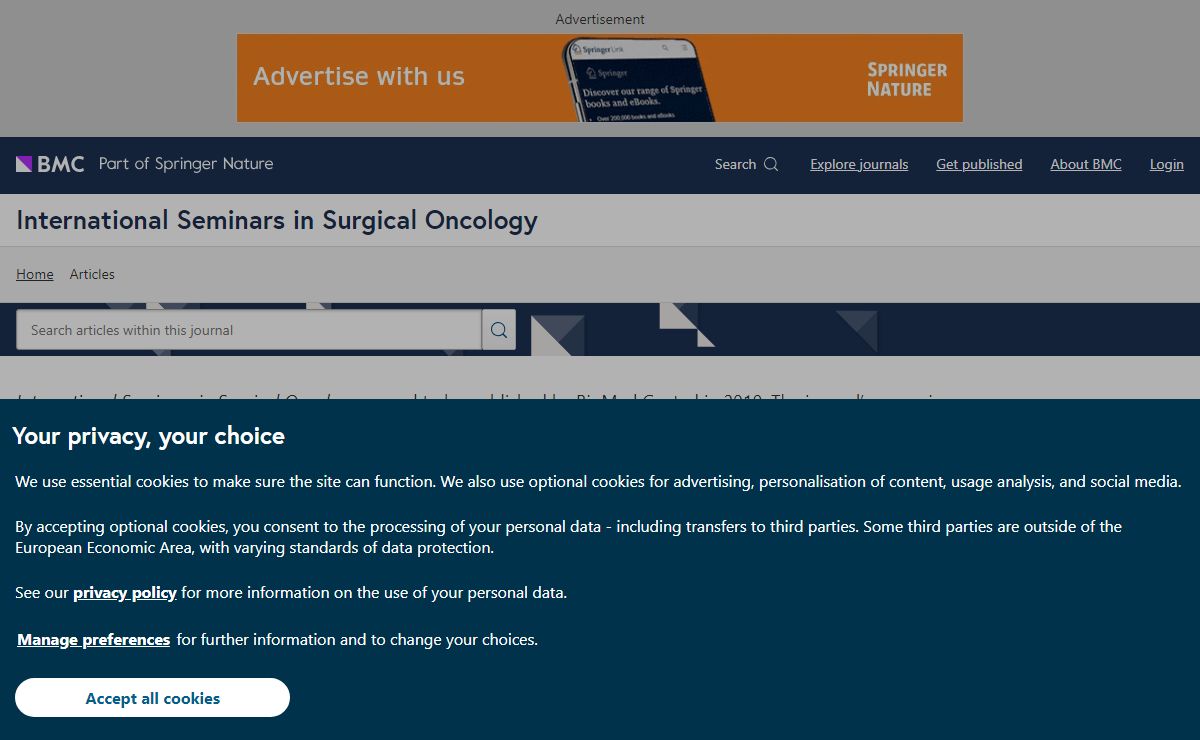 Home | International Seminars in Surgical Oncology