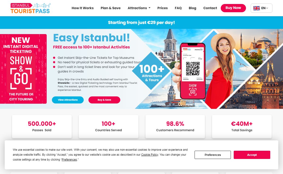 Istanbul Tourist Pass® | Istanbul's One & Only Digital Sightseeing Pass