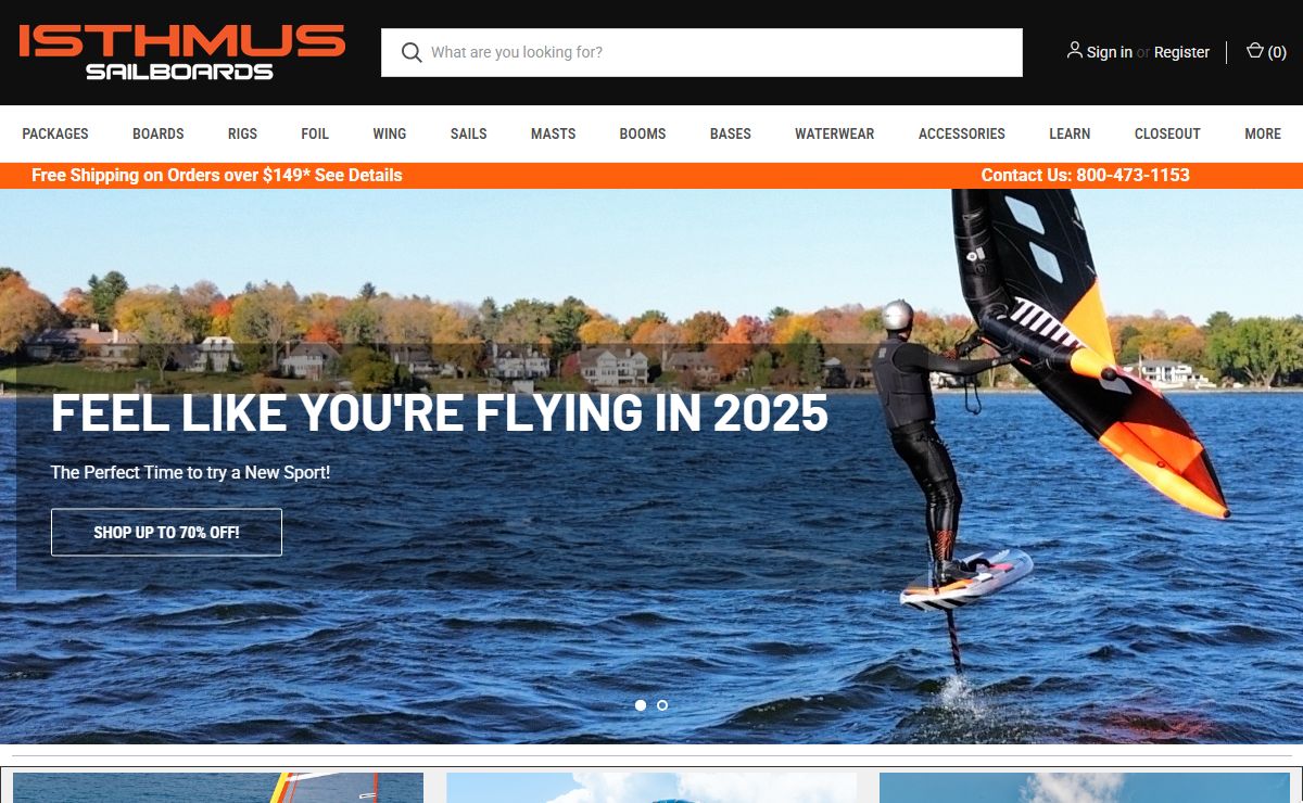 Windsurfing Equipment and Wing Foiling Equipment Shop
