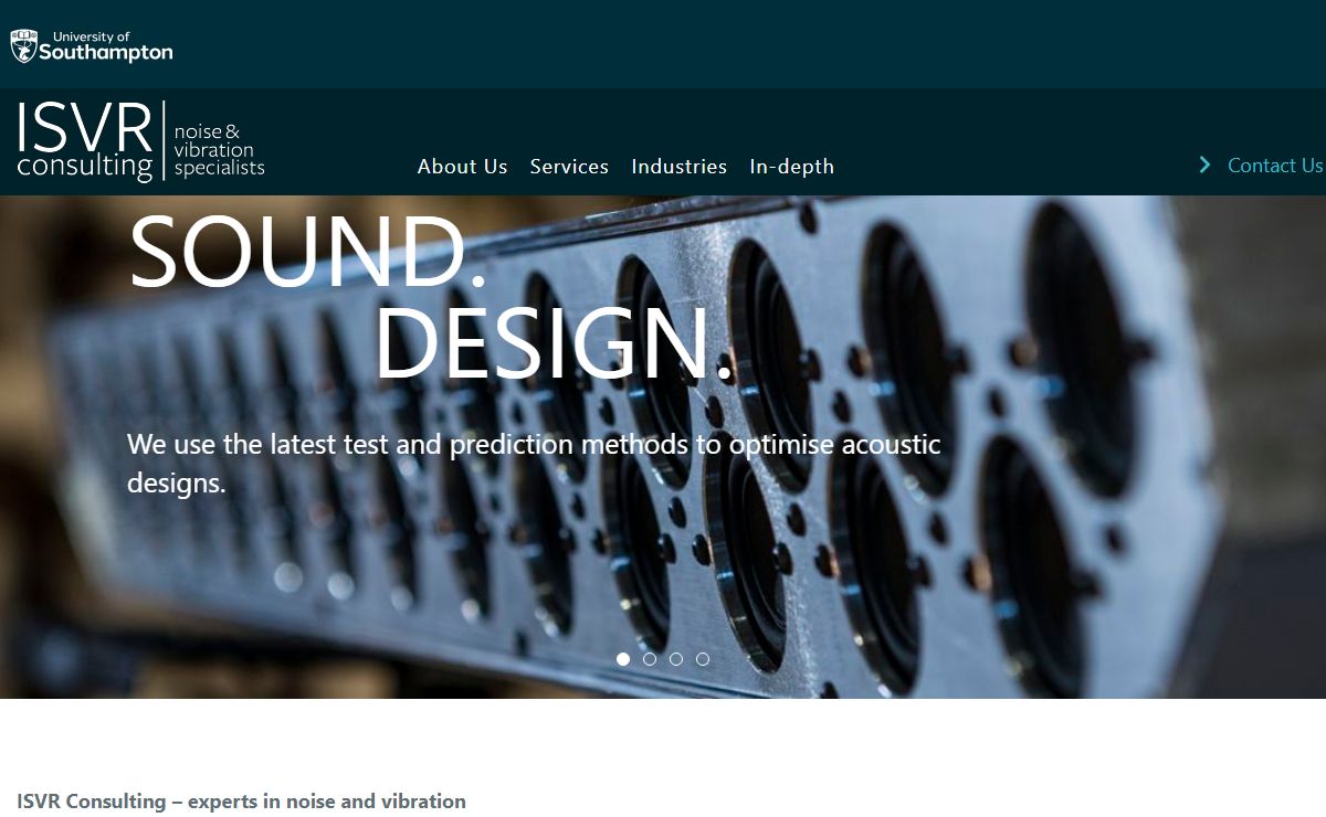 ISVR Consulting – Specialists in noise and vibration since 1968